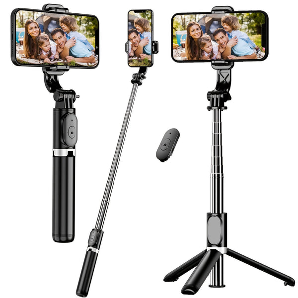 Pro-Quality All-in-1 Smartphone Tripod Stand - Ultra-Portable Selfie Stick