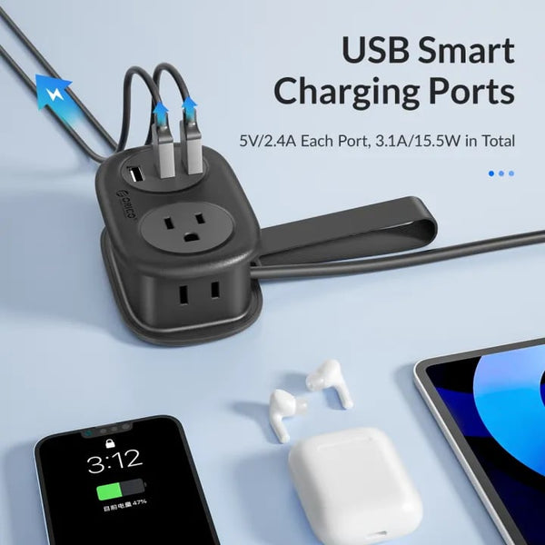 7 in 1  Power Strip, ORICO 4 Outlets 3 USB Ports