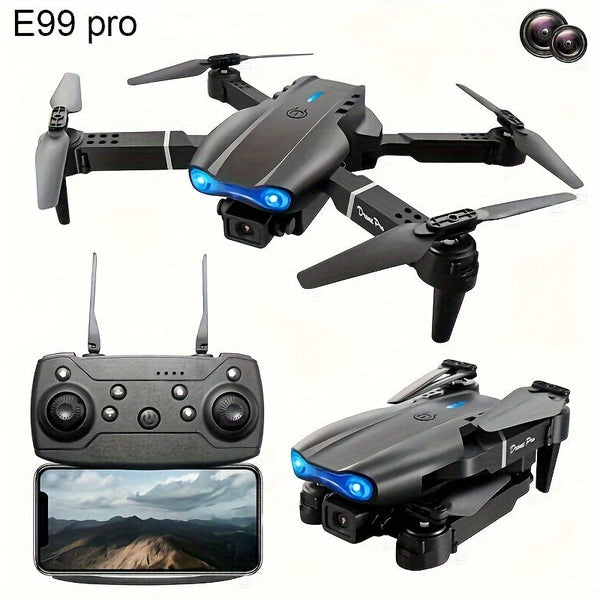 New E99 K3 Professional RC Drone, Dual Camera Double Folding RC Height Hold Remote Control Toy