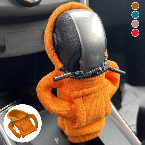 Universal Car Gear Shift Knob Hoodie Cover Funny Car Interior Gear Lever Decor