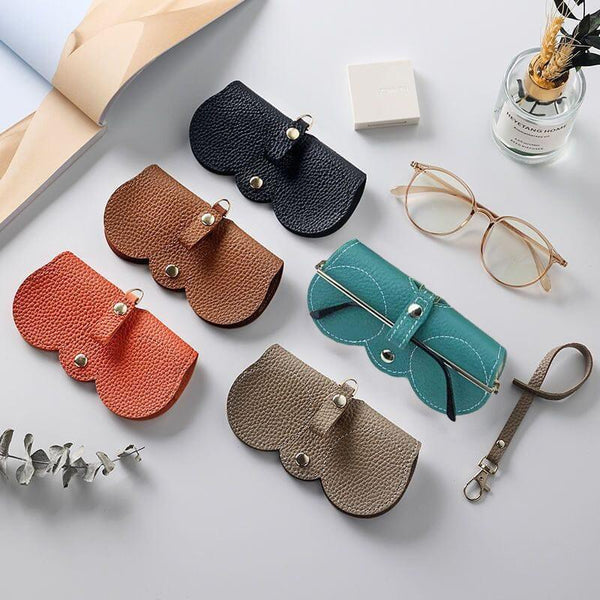 Portable Sunglasses Storage Case, Soft Leather Sunglasses Bag