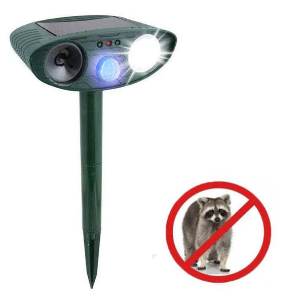 Raccoon Outdoor Ultrasonic Repeller - Solar Powered