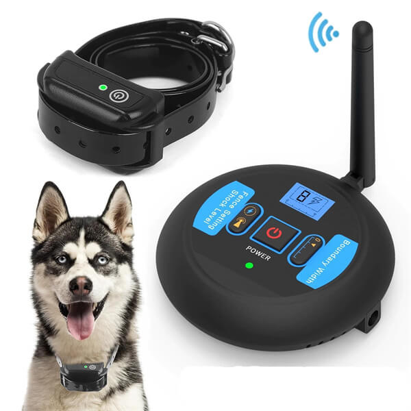 Wireless Dog Fence Electric Waterproof Intelligent Training Collar for 1/2/3 Dogs