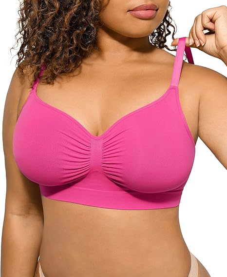 Women's Wireless Sculpt Bra Comfort Bralettes No Underwire Unlined Cami Bra