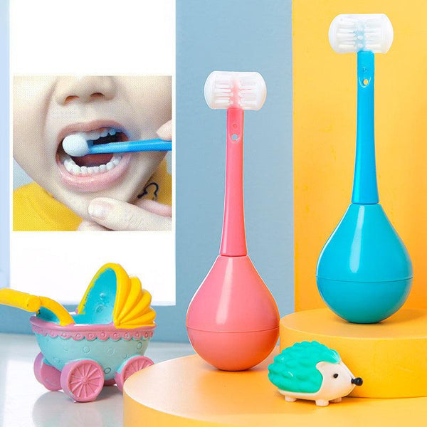 Novelty Cute Tumbler Three-sided Children‘s’ Toothbrush