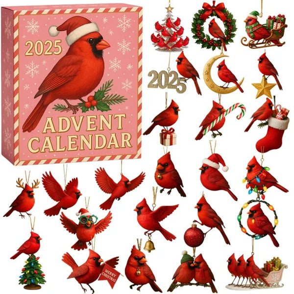 Cardinal Christmas Countdown 24 Gifts Inside!