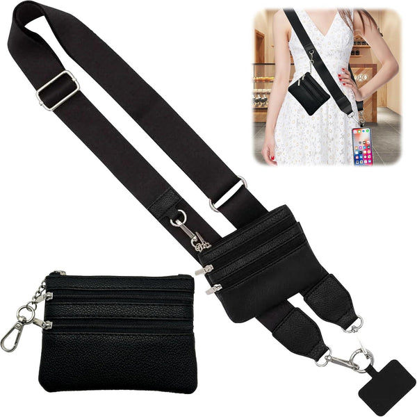 Strap With Zippered Pouch