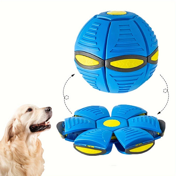 Flying Saucer Bounce Ball, Pet Toy Flying Saucer Ball for Dogs