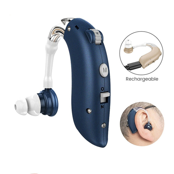 Rechargeable Behind-The-Ear Hearing Aids for the Elderly