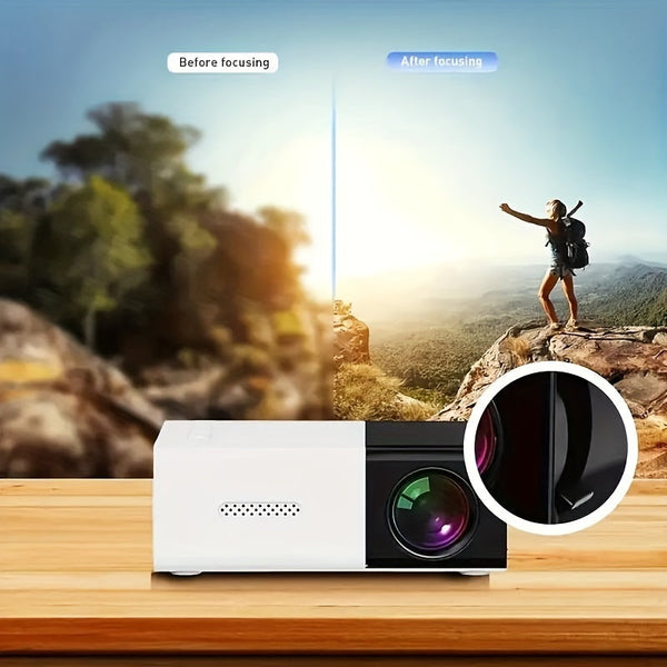 3000+ Lumen Ultra-Bright HD Mini Projector