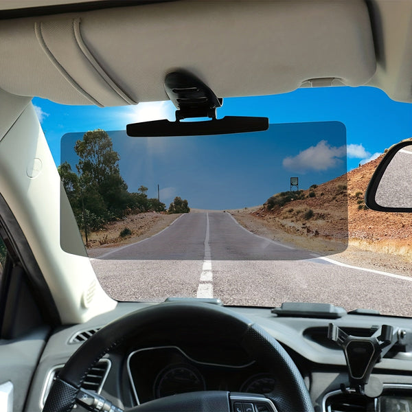 Sun Visor For Car, Universal Anti-Glare Polarized Car Visor Extension Sun Blocker, Protects From Stray Light, Snow Blindness And UV Rays