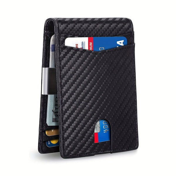 Premium PU Leather Mens Slim Wallet