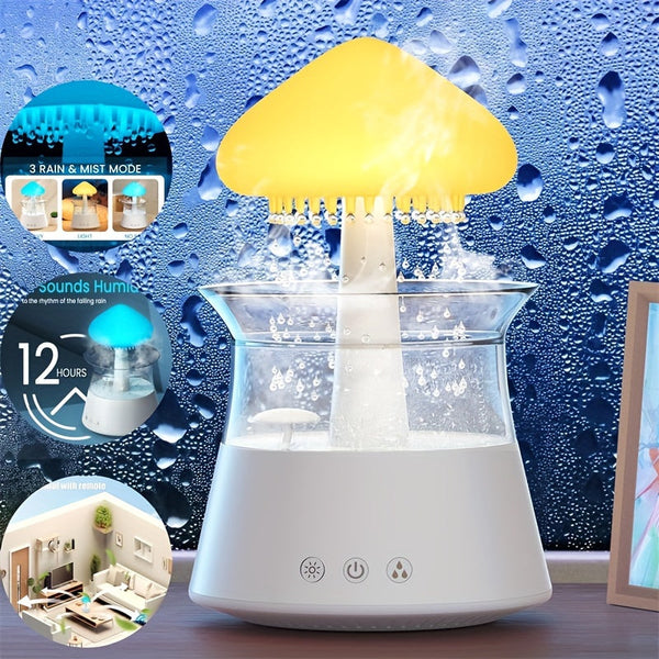 Rain Lamp Cloud Humidifier Water Drip Rain Sounds for Sleeping