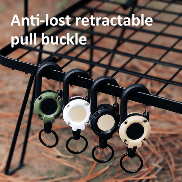 3 In 1 New Multifunctional Retractable Pull Reel Carabiner Keychain