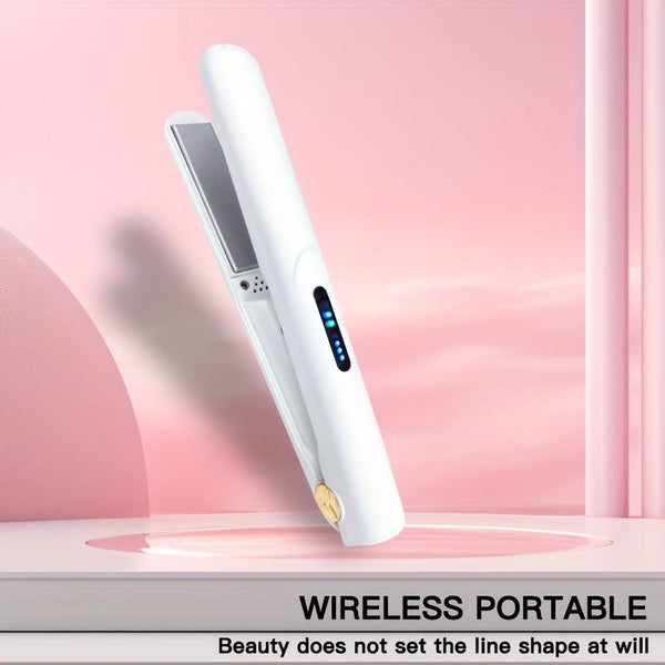 Mini wireless charging electric clip board USB small clip board Mini portable curling stick bangs straight clip