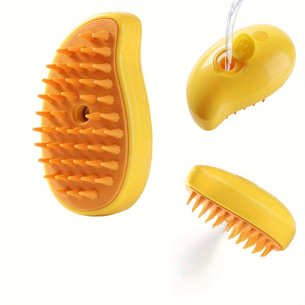 3 In 1 Steamy Cat Brush, Pet Hair Removal Brush For Cats