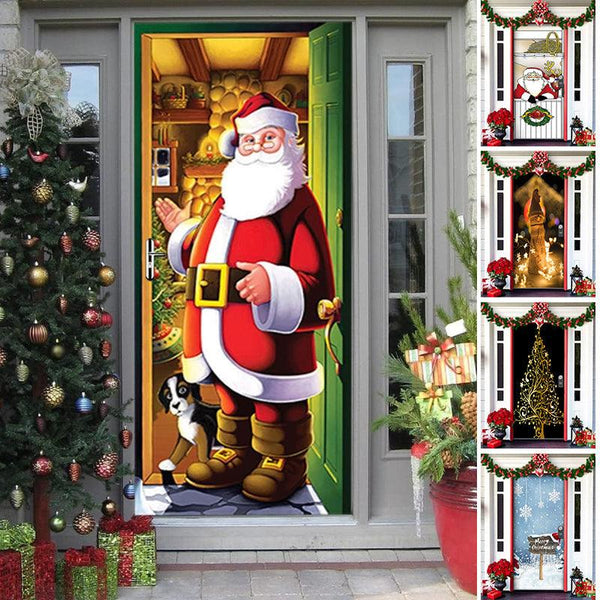 Nightmare Before Christmas Outdoor Decorations Props Christmas Elves Door Cover