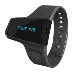 Wrist Pulse Oximeter for sleep and fitness - SPO2 & Heart Rate Recorder with vibration