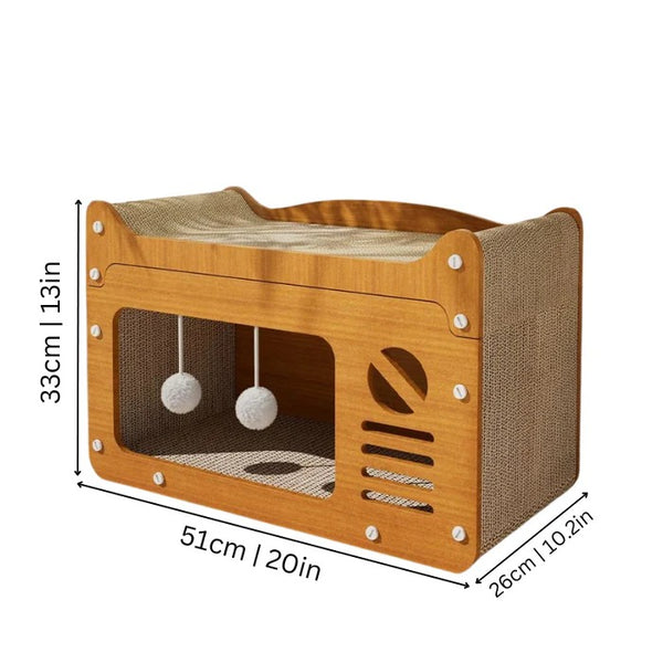 ScratchHouse Luxury Multi-Level Cat Scratcher House