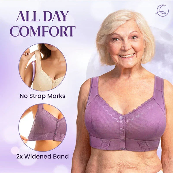 Moon Bra Front Closure Breathable Bra For Seniors